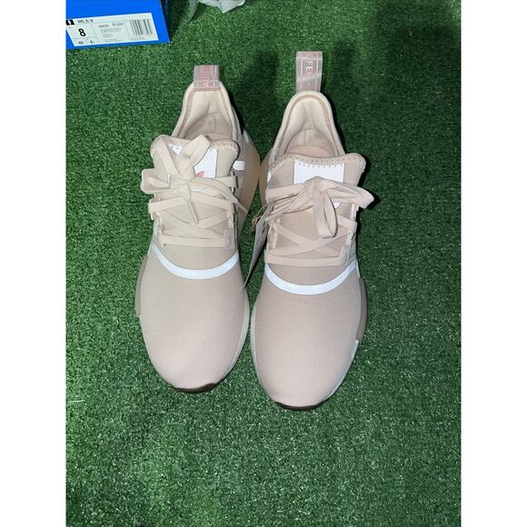 Adidas Women's NMD R1 Running Shoes Light Pink/Brown Quartz #HQ4279 Size 7 - Picture 3 of 9